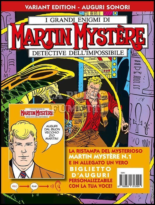 LIBRI MARTIN MYSTERE #     1: MARTIN MYSTERE 1: GLI UOMINI IN NERO - VARIANT EDITION AUGURI SONORI
